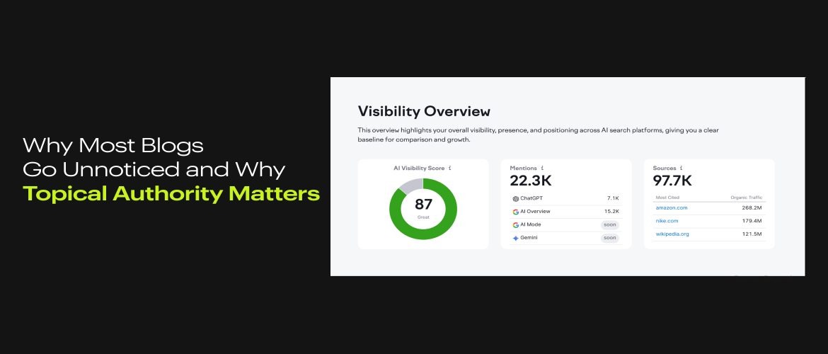 Why Most Blogs Go Unnoticed and Why Topical Authority Matters