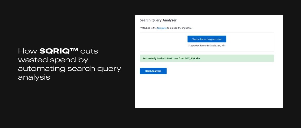How SQRIQ Cuts Wasted Spend by Automating Search Query Analysis