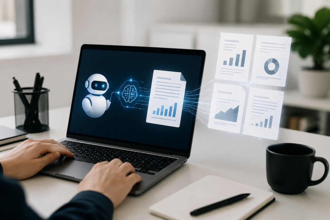 AI reporting engine for a 40-client agency