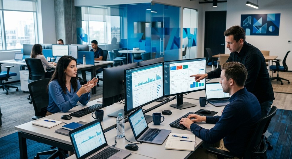 A Chicago-based digital marketing agency managing paid search for SMB clients